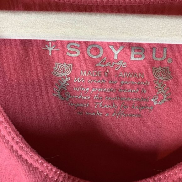 Soybu Tunic‎ Top Women's Large Rose Pink Stretch Round Neck Sleeveless 8013 - Picture 4 of 8